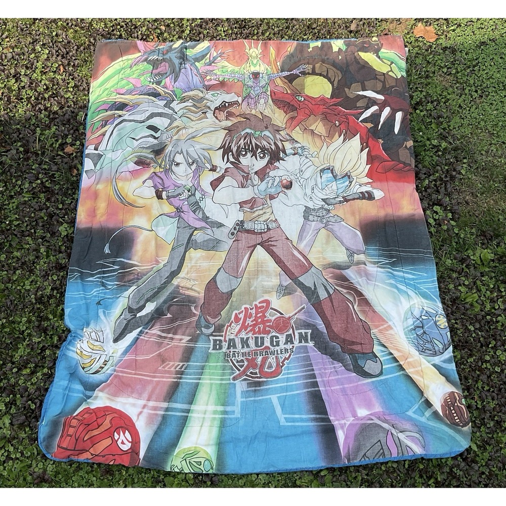 2009 Sega Bakugan Battle Brawlers Twin Comforter/Blanket‎ 64"×84" Double Sided